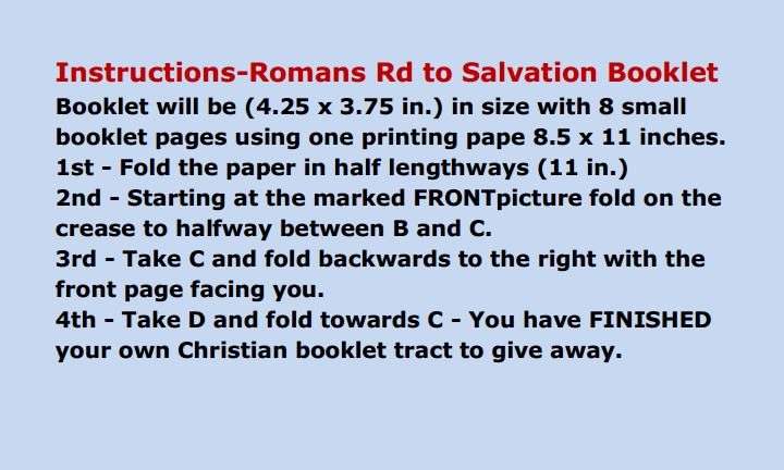 to Salvation Tract Booklet